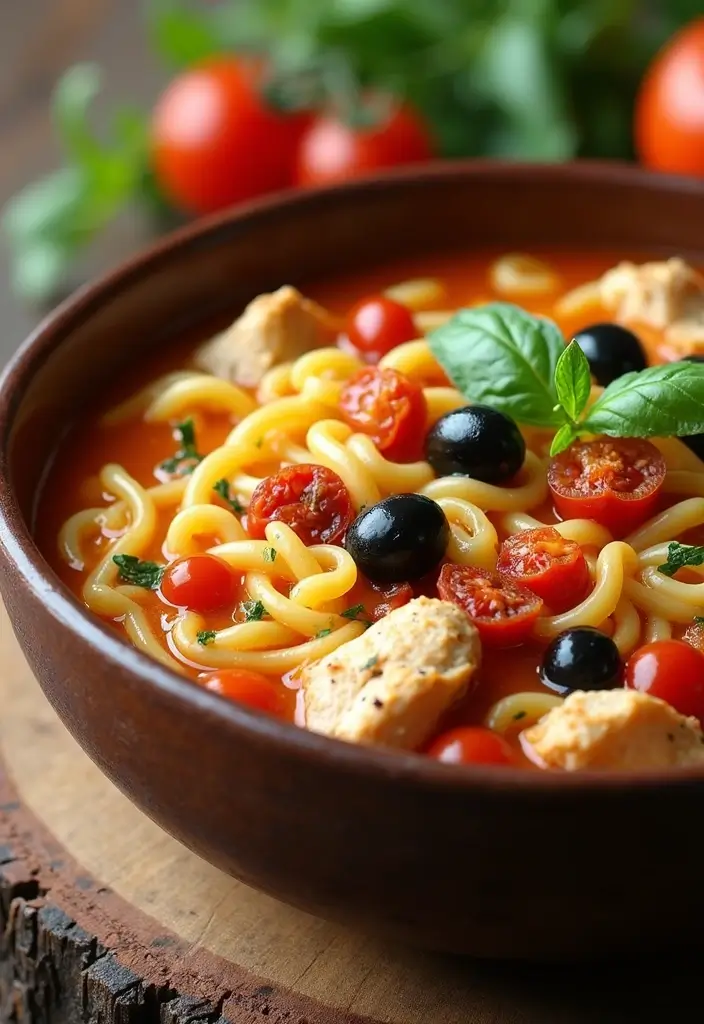 27 Simple Chicken Noodle Soup Recipe Versions That Comfort Instantly 14 27 Simple Chicken Noodle Soup Recipe Versions That Comfort Instantly - 13. Mediterranean Chicken Noodle Soup