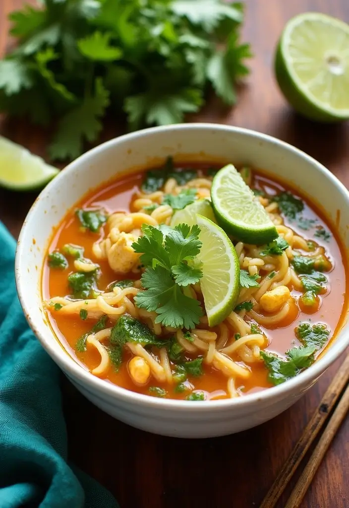 27 Simple Chicken Noodle Soup Recipe Versions That Comfort Instantly 15 27 Simple Chicken Noodle Soup Recipe Versions That Comfort Instantly - 14. Cilantro Lime Chicken Noodle Soup