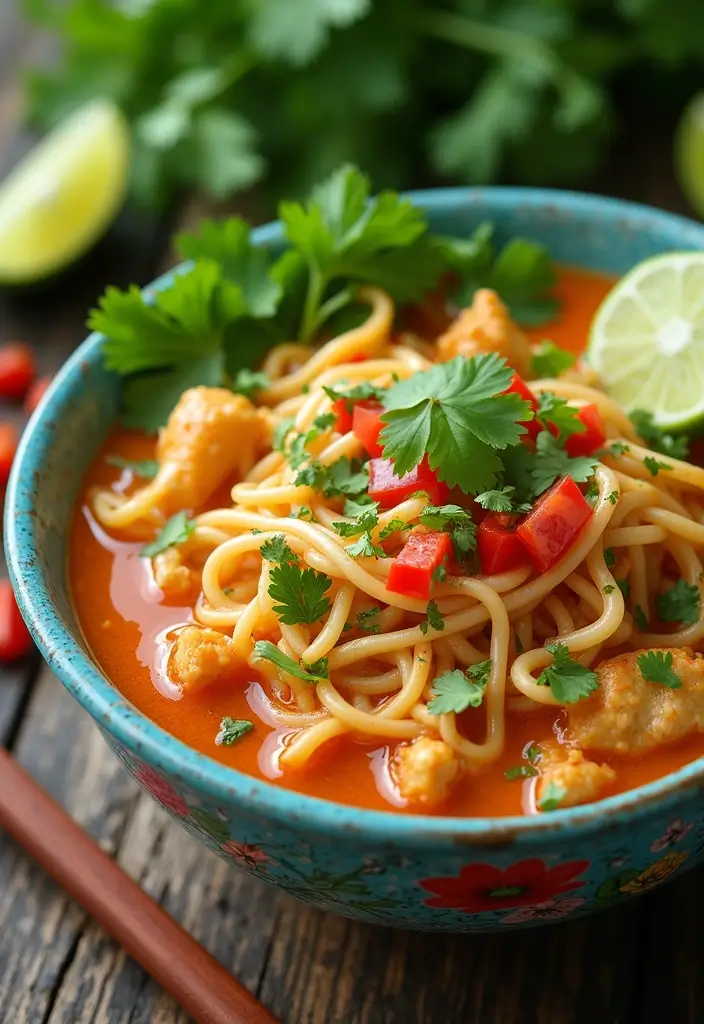 27 Simple Chicken Noodle Soup Recipe Versions That Comfort Instantly 18 27 Simple Chicken Noodle Soup Recipe Versions That Comfort Instantly - 17. Thai Chicken Noodle Soup