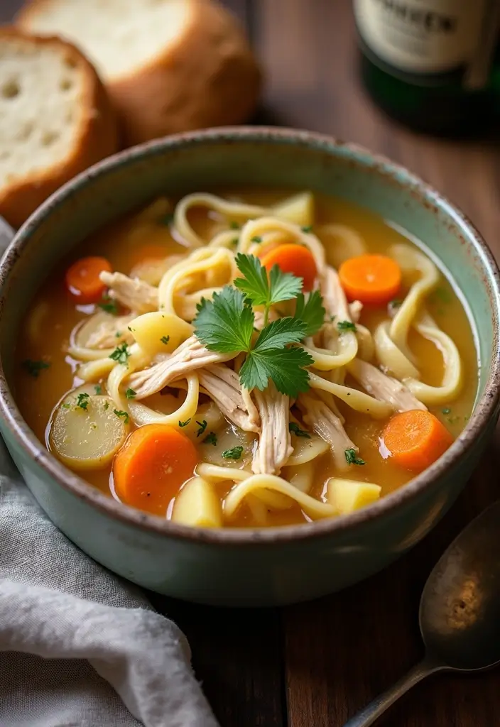 27 Simple Chicken Noodle Soup Recipe Versions That Comfort Instantly 19 27 Simple Chicken Noodle Soup Recipe Versions That Comfort Instantly - 18. Irish Chicken Noodle Soup