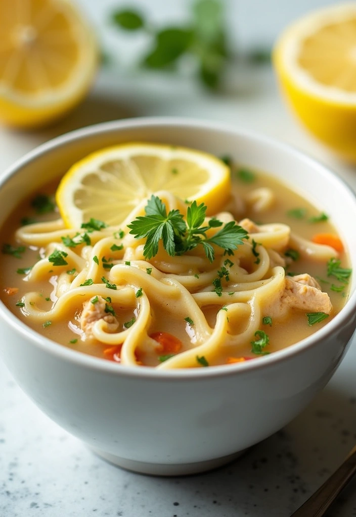 27 Simple Chicken Noodle Soup Recipe Versions That Comfort Instantly 3 27 Simple Chicken Noodle Soup Recipe Versions That Comfort Instantly - 2. Lemon Herb Chicken Noodle Soup