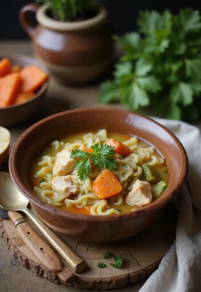 27 Simple Chicken Noodle Soup Recipe Versions That Comfort Instantly 24 27 Simple Chicken Noodle Soup Recipe Versions That Comfort Instantly - 23. Rustic Chicken Noodle Soup