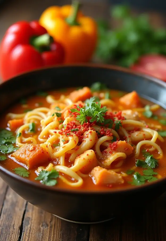 27 Simple Chicken Noodle Soup Recipe Versions That Comfort Instantly 6 27 Simple Chicken Noodle Soup Recipe Versions That Comfort Instantly - 5. Spicy Chicken Noodle Soup