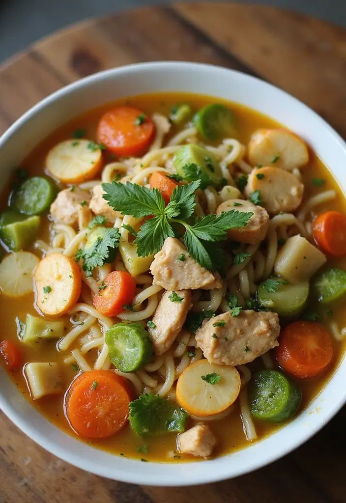 27 Simple Chicken Noodle Soup Recipe Versions That Comfort Instantly 7 27 Simple Chicken Noodle Soup Recipe Versions That Comfort Instantly - 6. Veggie-Loaded Chicken Noodle Soup