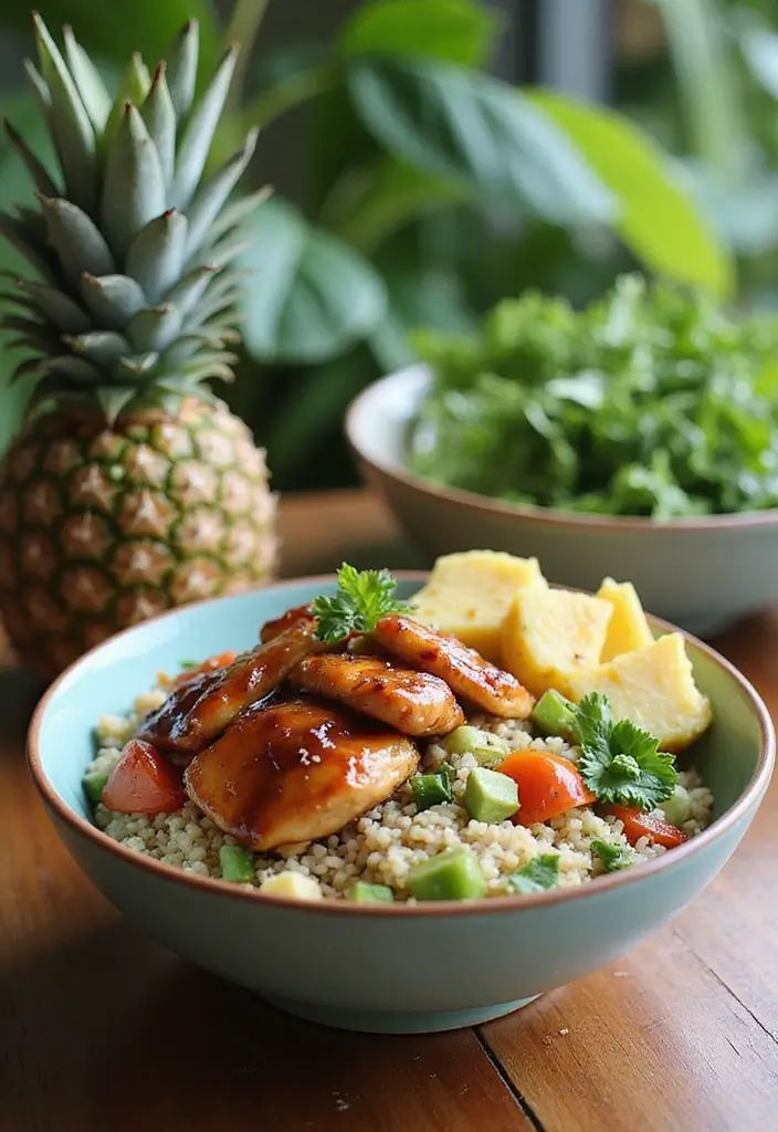 27 Teriyaki Chicken with Pineapple Recipes That Taste Tropical 27 27 Teriyaki Chicken with Pineapple Recipes That Taste Tropical - 26. Teriyaki Chicken and Pineapple Quinoa Bowl