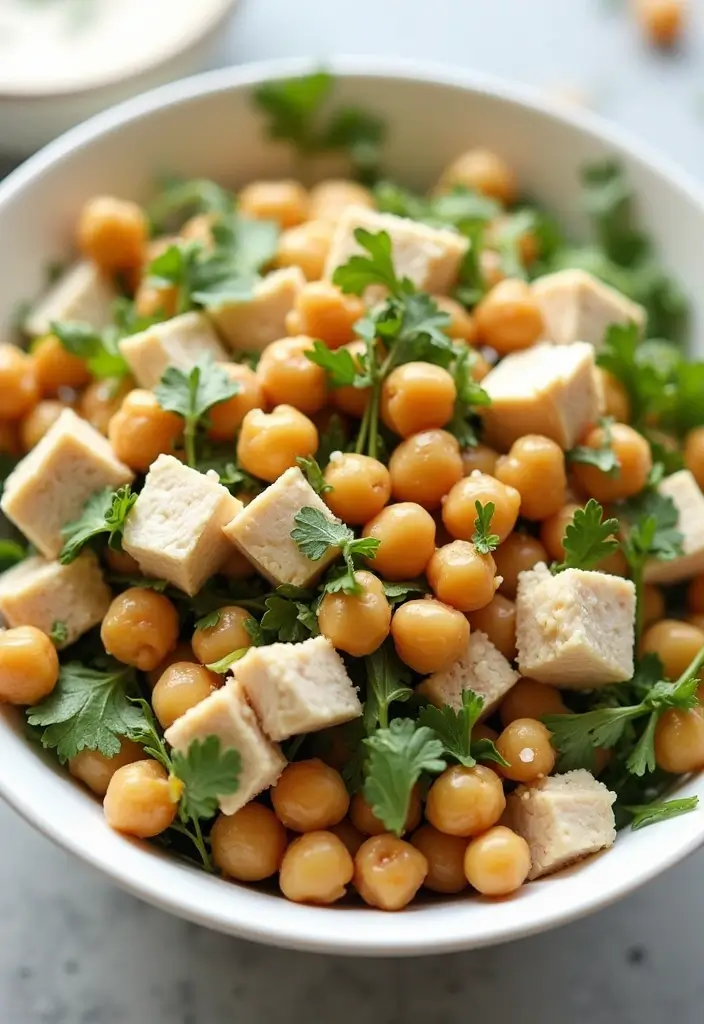 27 Whole30 Chicken Salad Recipes That Are Fresh & Creamy 20 27 Whole30 Chicken Salad Recipes That Are Fresh & Creamy - 19. Chickpea and Chicken Salad