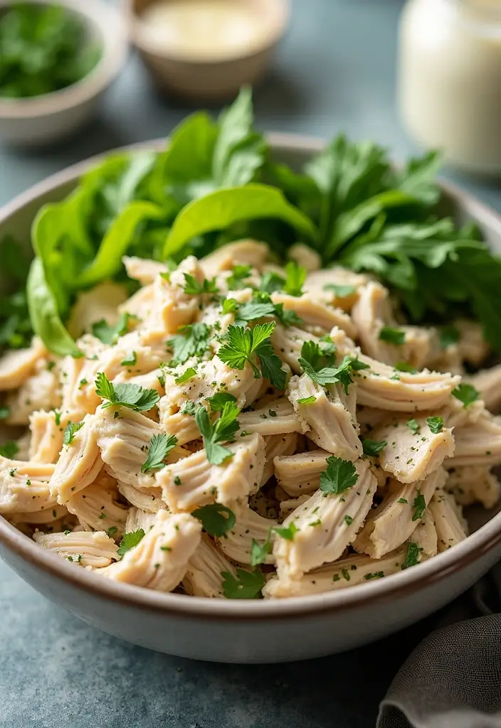 27 Whole30 Chicken Salad Recipes That Are Fresh & Creamy 21 27 Whole30 Chicken Salad Recipes That Are Fresh & Creamy - 20. Garlic Herb Chicken Salad