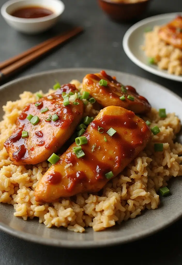 28 Cheesy Chicken and Rice Casserole Recipes That Scream Comfort - 12. Teriyaki Chicken and Rice Casserole