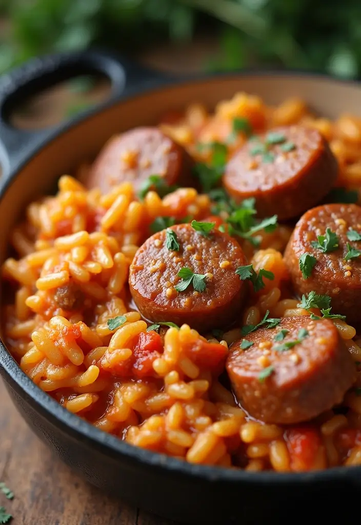 28 Cheesy Chicken and Rice Casserole Recipes That Scream Comfort - 18. Cheesy Italian Sausage and Rice Casserole