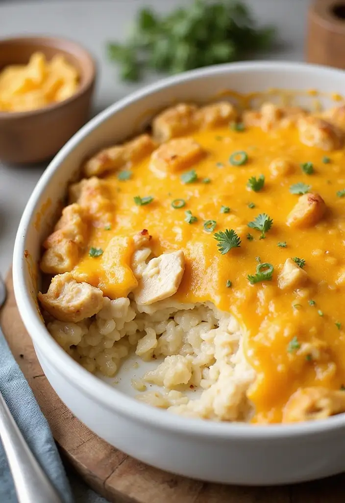 28 Cheesy Chicken and Rice Casserole Recipes That Scream Comfort - 22. Ranch Chicken and Rice Casserole