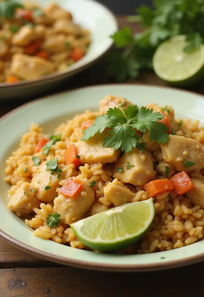 28 Cheesy Chicken and Rice Casserole Recipes That Scream Comfort - 23. Cilantro Lime Chicken and Rice Casserole