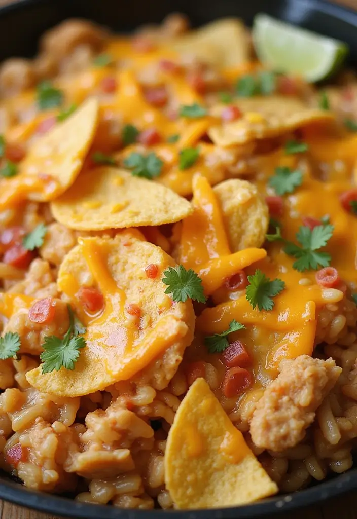 28 Cheesy Chicken and Rice Casserole Recipes That Scream Comfort - 4. Southwest Cheesy Chicken and Rice Casserole