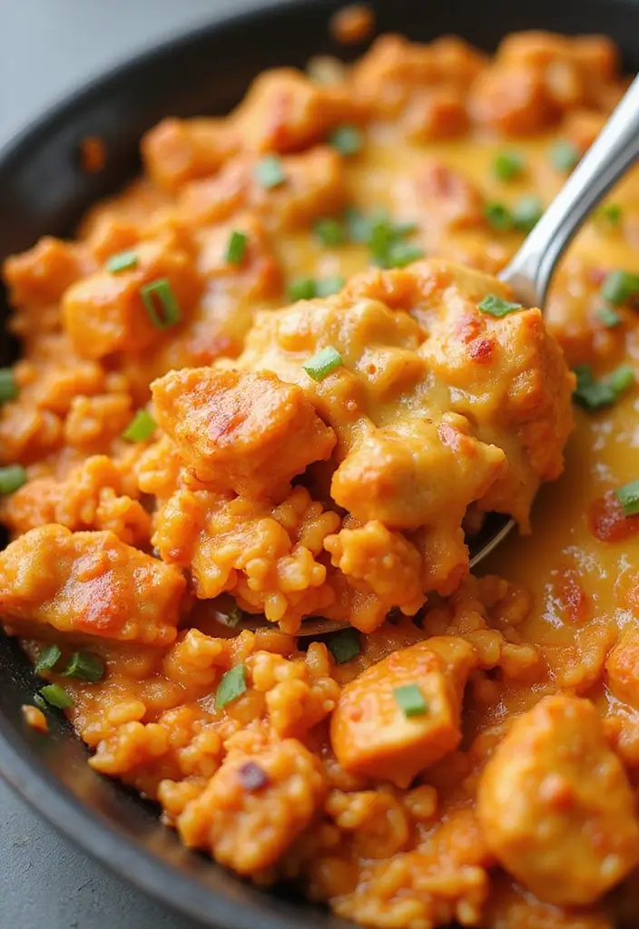 28 Cheesy Chicken and Rice Casserole Recipes That Scream Comfort - 8. Buffalo Chicken and Rice Casserole