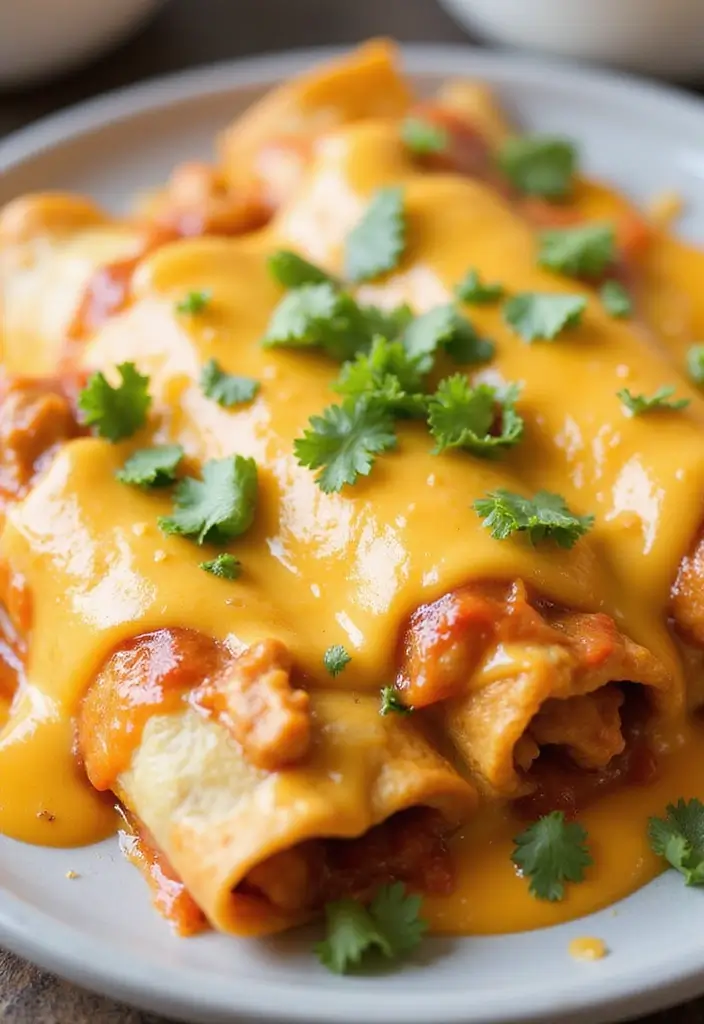 28 Chicken Enchiladas with White Sauce Recipes That Feel Creamy & Rich - 11. Cheese Lover's Chicken Enchiladas