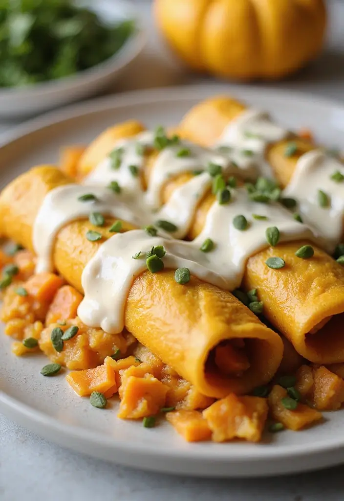 28 Chicken Enchiladas with White Sauce Recipes That Feel Creamy & Rich - 14. Butternut Squash Chicken Enchiladas