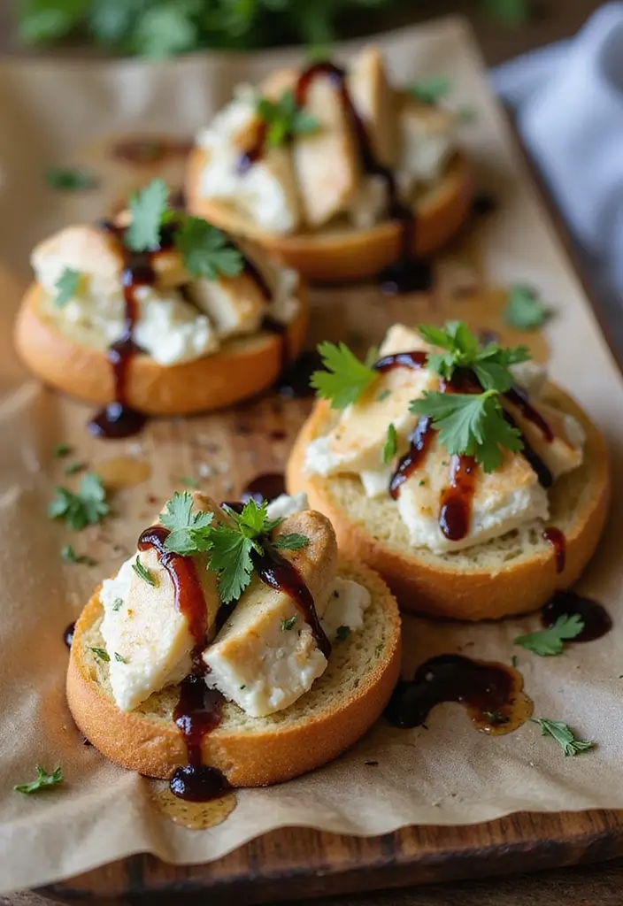 28 Chicken Goat Cheese Recipes That Feel Fancy & Delicious - 11. Chicken Goat Cheese Crostini