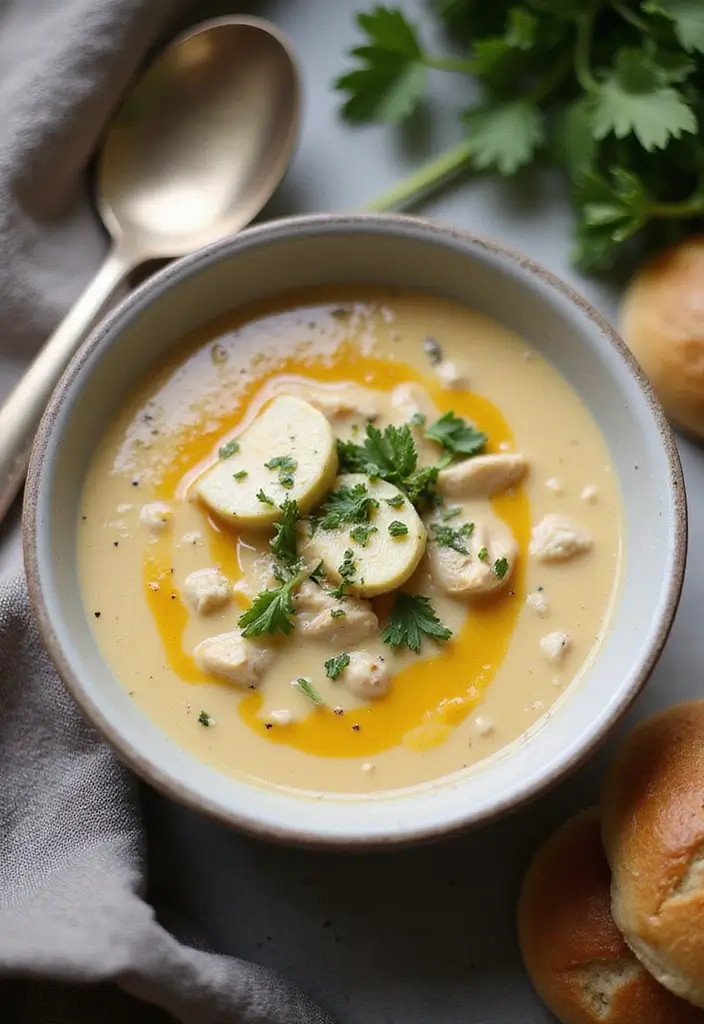 28 Chicken Goat Cheese Recipes That Feel Fancy & Delicious - 14. Creamy Goat Cheese Chicken Soup