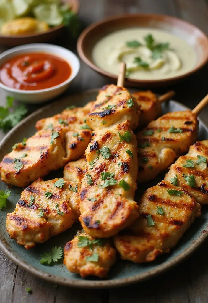 28 Chicken Goat Cheese Recipes That Feel Fancy & Delicious - 15. Spicy Chicken Goat Cheese Skewers