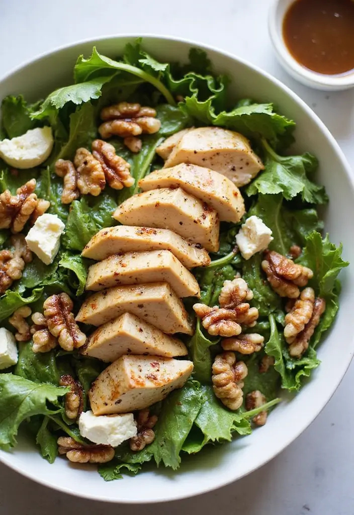28 Chicken Goat Cheese Recipes That Feel Fancy & Delicious - 5. Chicken Goat Cheese Salad with Balsamic Dressing