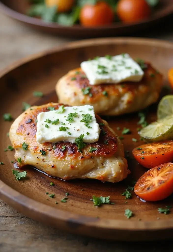 28 Chicken Goat Cheese Recipes That Feel Fancy & Delicious - 6. Roasted Chicken Thighs with Goat Cheese and Herbs