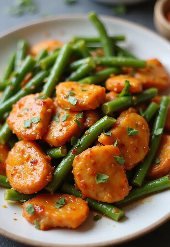 28 Chicken and Green Bean Stir Fry Recipes That Are Quick & Tasty 11 28 Chicken and Green Bean Stir Fry Recipes That Are Quick & Tasty - 10. Orange Teriyaki Chicken and Green Beans