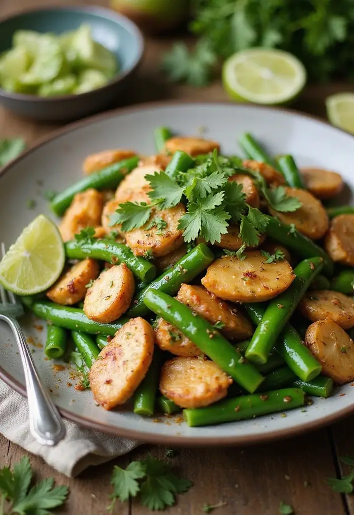 28 Chicken and Green Bean Stir Fry Recipes That Are Quick & Tasty 19 28 Chicken and Green Bean Stir Fry Recipes That Are Quick & Tasty - 18. Cilantro Lime Chicken and Green Beans