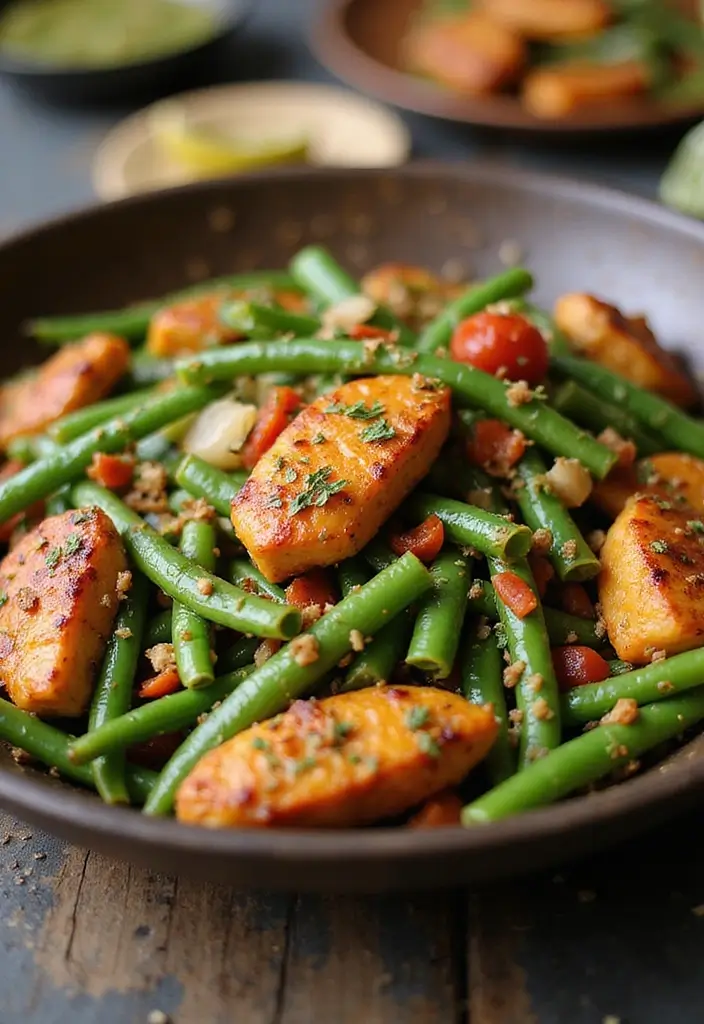 28 Chicken and Green Bean Stir Fry Recipes That Are Quick & Tasty 28 28 Chicken and Green Bean Stir Fry Recipes That Are Quick & Tasty - 27. Jerk Chicken and Green Beans