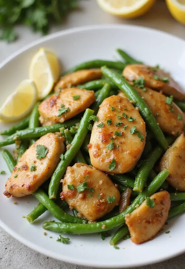 28 Chicken and Green Bean Stir Fry Recipes That Are Quick & Tasty 5 28 Chicken and Green Bean Stir Fry Recipes That Are Quick & Tasty - 4. Lemon Ginger Chicken and Green Beans