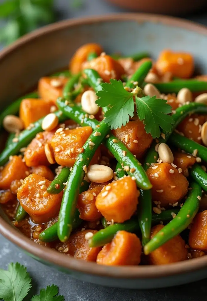 28 Chicken and Green Bean Stir Fry Recipes That Are Quick & Tasty 10 28 Chicken and Green Bean Stir Fry Recipes That Are Quick & Tasty - 9. Peanut Chicken and Green Beans