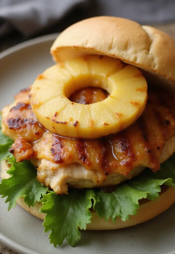 28 Chicken and Pineapple Recipes That Feel Tropical & Sweet - 14. Grilled Pineapple Chicken Sandwich