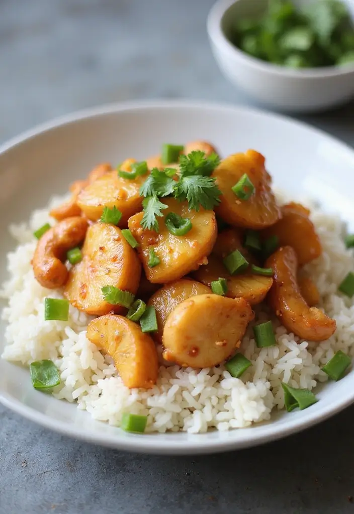 28 Chicken and Pineapple Recipes That Feel Tropical & Sweet - 21. Pineapple Cashew Chicken