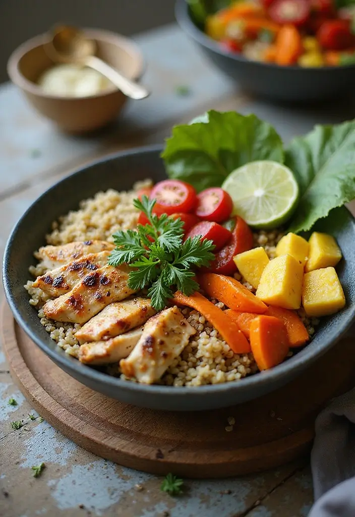 28 Chicken and Pineapple Recipes That Feel Tropical & Sweet - 9. Pineapple Chicken Quinoa Bowl