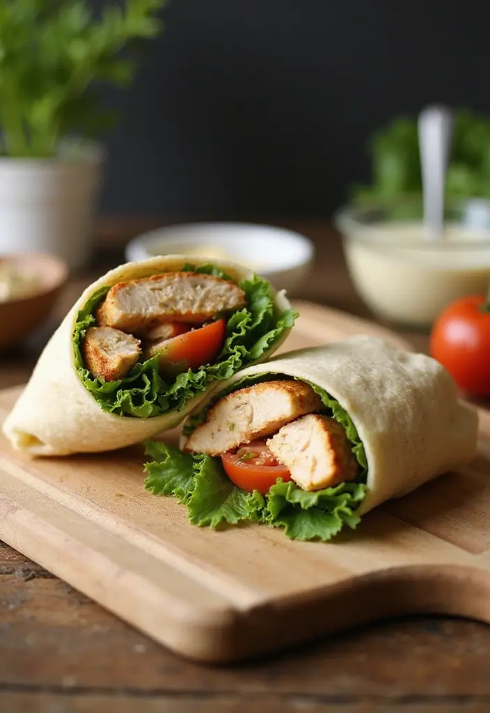 28 Delicious Frozen Grilled Chicken Strips Recipes That Are Quick & Healthy 2 28 Delicious Frozen Grilled Chicken Strips Recipes That Are Quick & Healthy - 1. Chicken Caesar Wraps