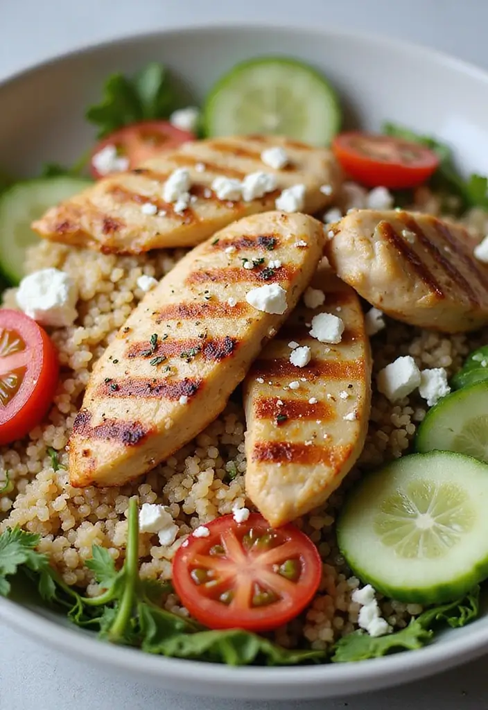 28 Delicious Frozen Grilled Chicken Strips Recipes That Are Quick & Healthy 14 28 Delicious Frozen Grilled Chicken Strips Recipes That Are Quick & Healthy - 13. Chicken and Quinoa Bowl