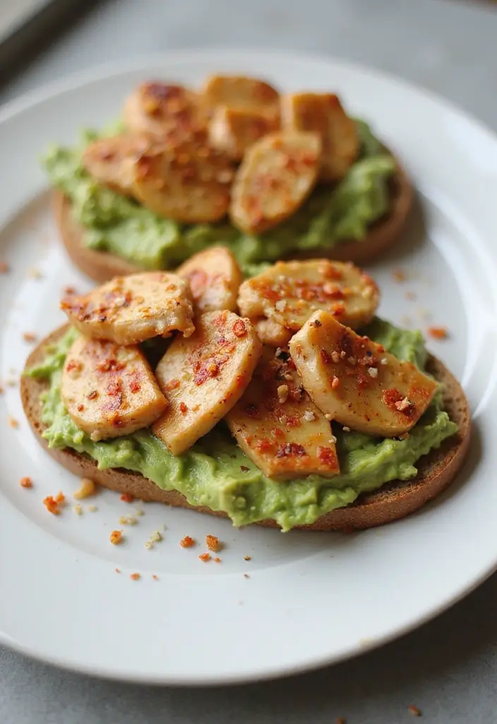 28 Delicious Frozen Grilled Chicken Strips Recipes That Are Quick & Healthy 16 28 Delicious Frozen Grilled Chicken Strips Recipes That Are Quick & Healthy - 15. Chicken and Avocado Toast