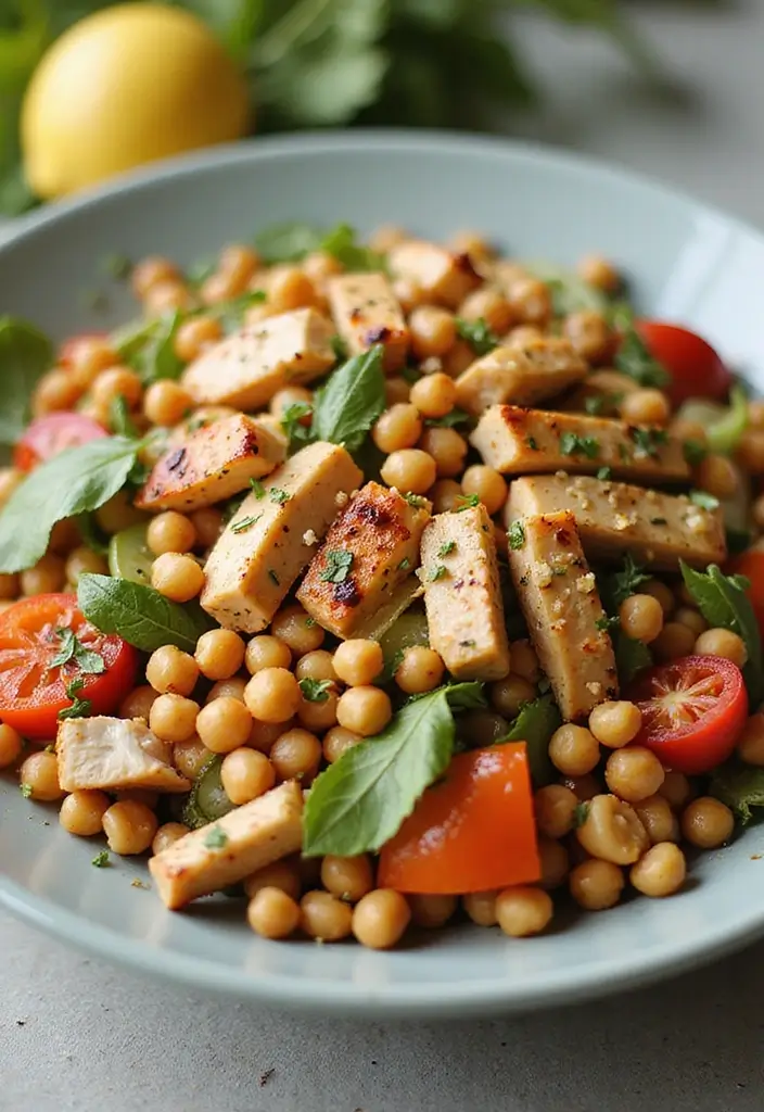 28 Delicious Frozen Grilled Chicken Strips Recipes That Are Quick & Healthy 21 28 Delicious Frozen Grilled Chicken Strips Recipes That Are Quick & Healthy - 20. Chicken and Chickpea Salad