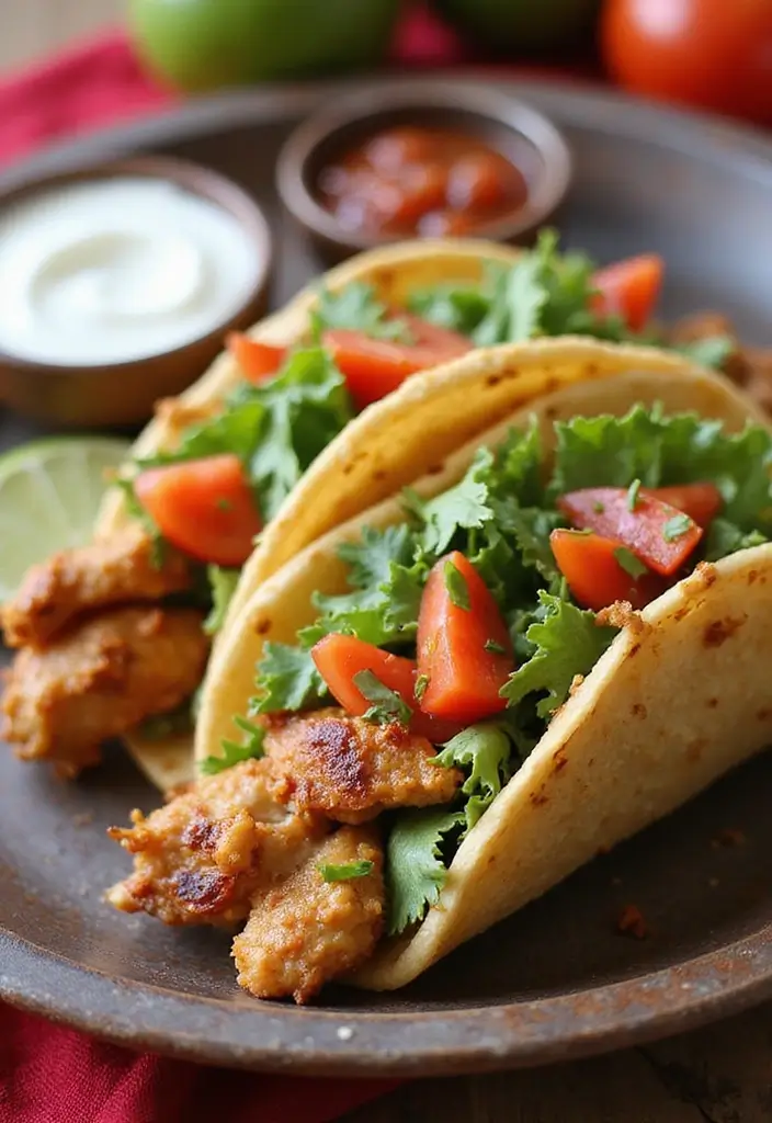 28 Delicious Frozen Grilled Chicken Strips Recipes That Are Quick & Healthy 8 28 Delicious Frozen Grilled Chicken Strips Recipes That Are Quick & Healthy - 7. Crispy Chicken Tacos