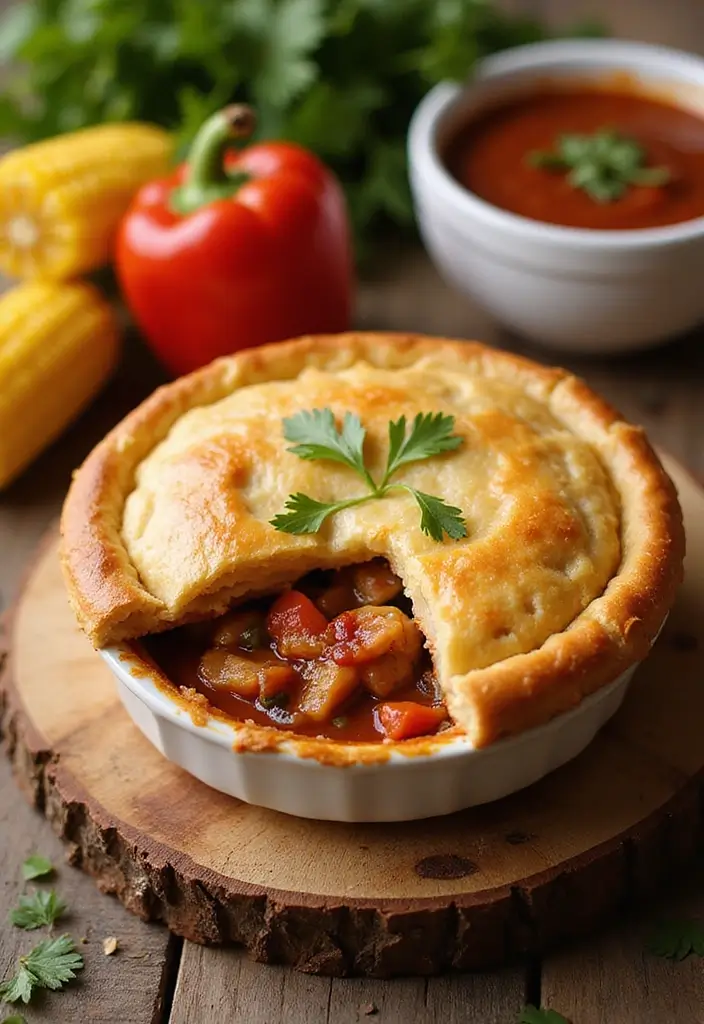 28 Double Crust Chicken Pot Pie Recipes That Are Golden & Flaky - 13. BBQ Chicken Pot Pie