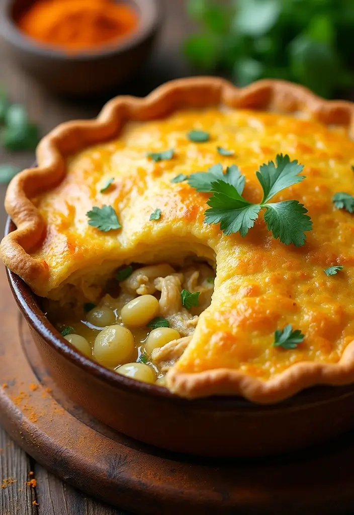 28 Double Crust Chicken Pot Pie Recipes That Are Golden & Flaky - 19. Curried Chicken Pot Pie