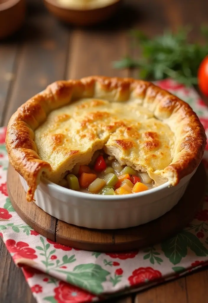 28 Double Crust Chicken Pot Pie Recipes That Are Golden & Flaky - 2. Healthier Whole Wheat Chicken Pot Pie