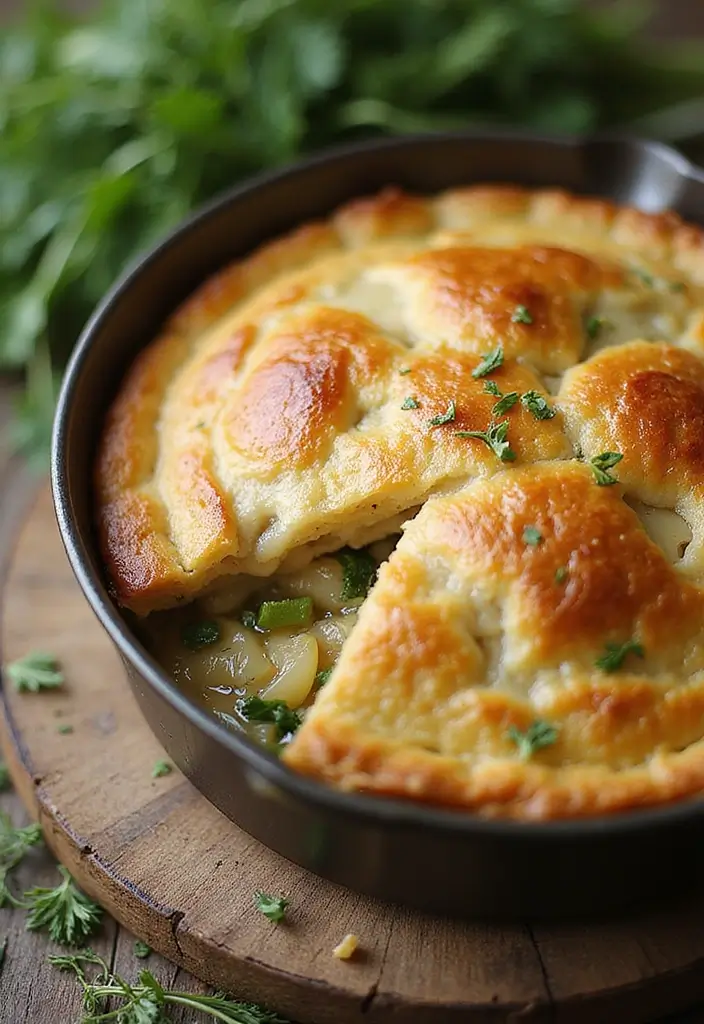 28 Double Crust Chicken Pot Pie Recipes That Are Golden & Flaky - 26. Chicken & Fennel Pot Pie