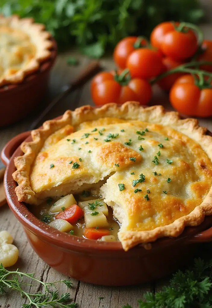 28 Double Crust Chicken Pot Pie Recipes That Are Golden & Flaky - 8. Vegan Chicken Pot Pie
