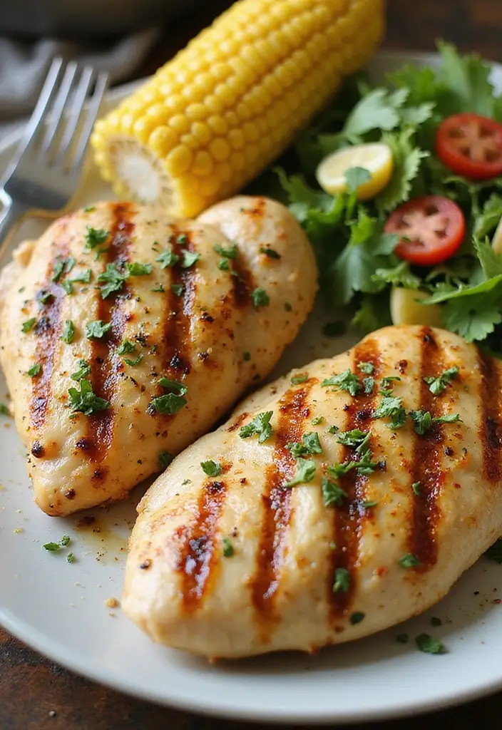 28 Easy Chicken Recipes with Few Ingredients That Still Impress - 15. Lemon Herb Grilled Chicken