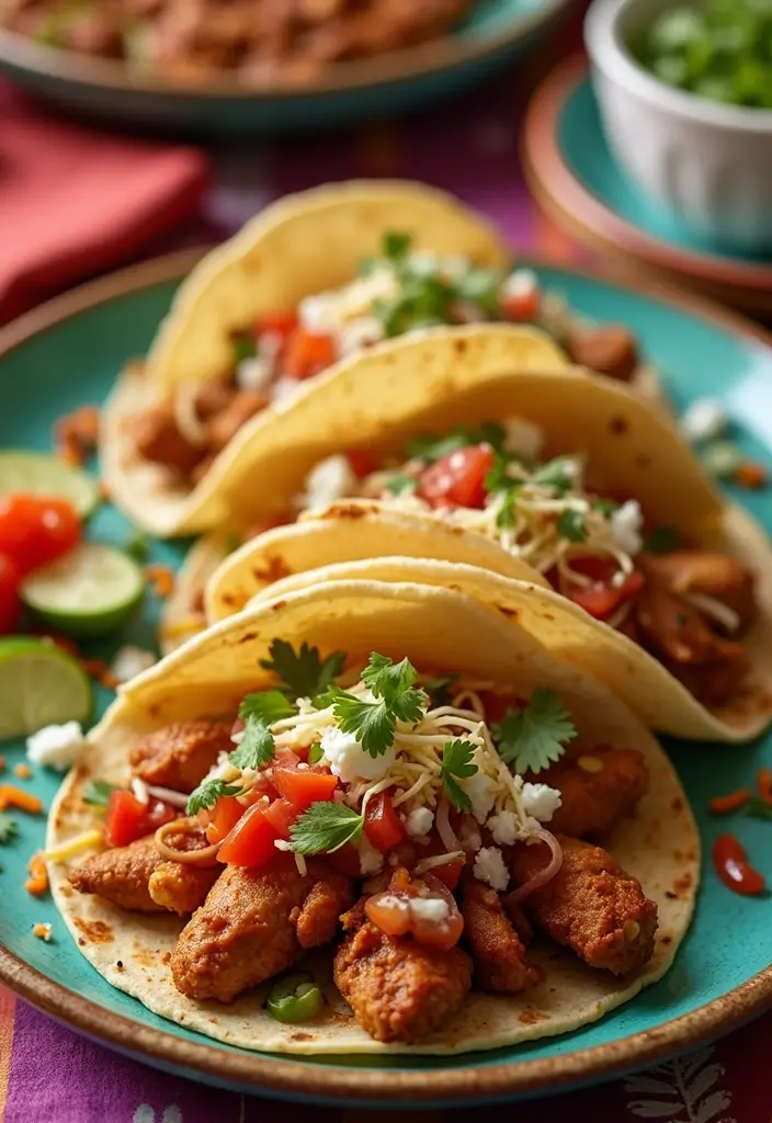 28 Easy Chicken Recipes with Few Ingredients That Still Impress - 9. Spicy Chicken Tacos