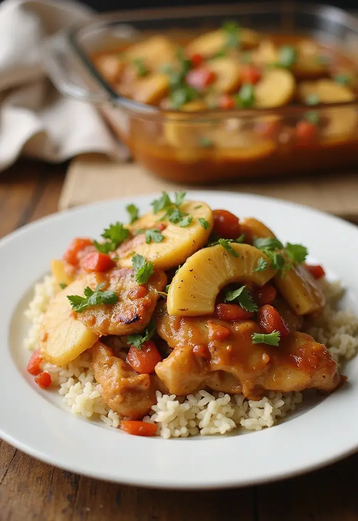 28 Hey Hey Moana Chicken Recipes Inspired by Island Flavors 21 28 Hey Hey Moana Chicken Recipes Inspired by Island Flavors - 20. Teriyaki Pineapple Chicken Bake