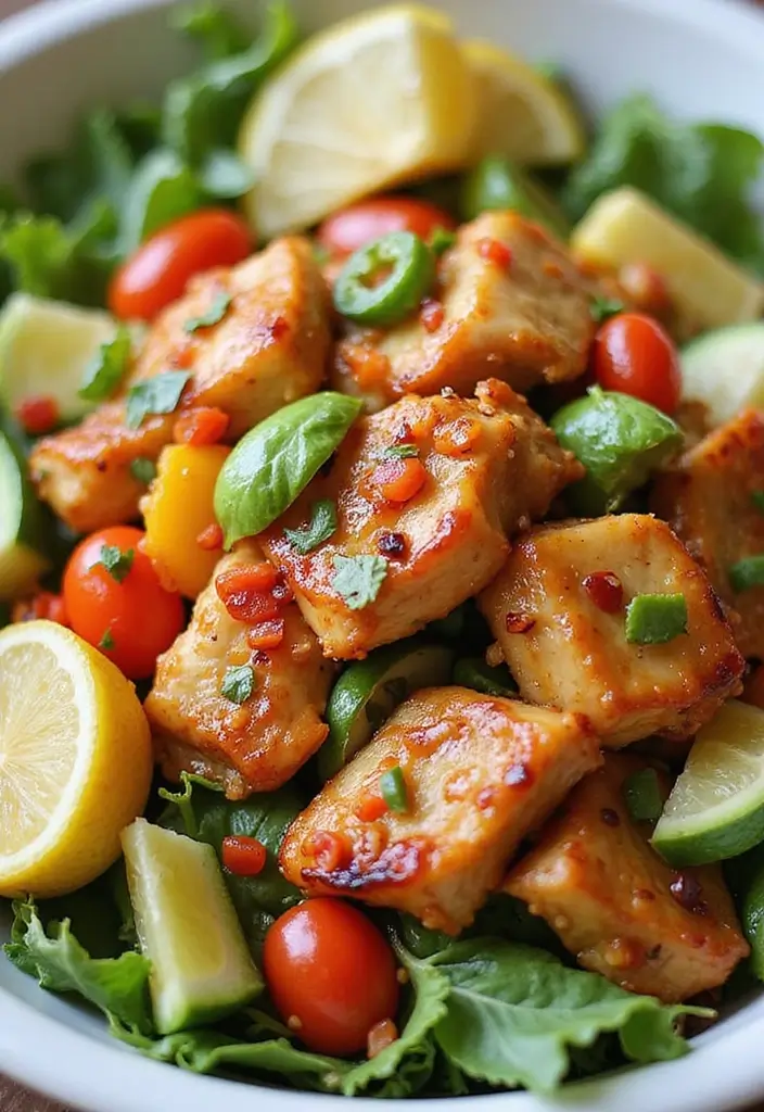 28 Low Cholesterol Chicken Recipes That Are Heart-Healthy and Delicious 11 28 Low Cholesterol Chicken Recipes That Are Heart-Healthy and Delicious - 10. Teriyaki Chicken Salad