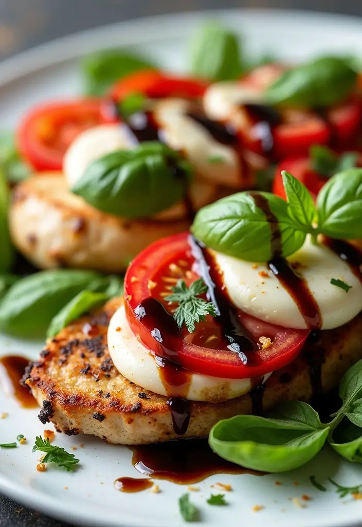 28 Low Cholesterol Chicken Recipes That Are Heart-Healthy and Delicious 13 28 Low Cholesterol Chicken Recipes That Are Heart-Healthy and Delicious - 12. Chicken Caprese Salad