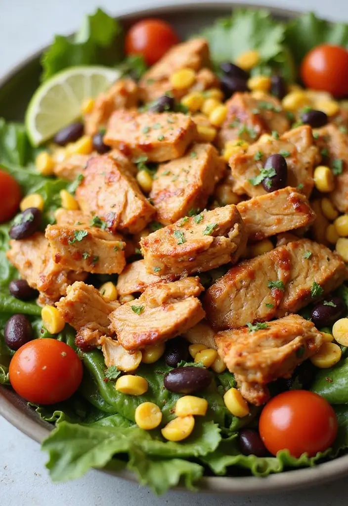 28 Low Cholesterol Chicken Recipes That Are Heart-Healthy and Delicious 17 28 Low Cholesterol Chicken Recipes That Are Heart-Healthy and Delicious - 16. Barbecue Chicken Salad