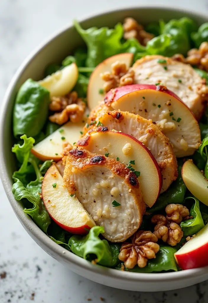 28 Low Cholesterol Chicken Recipes That Are Heart-Healthy and Delicious 22 28 Low Cholesterol Chicken Recipes That Are Heart-Healthy and Delicious - 21. Chicken and Apple Salad