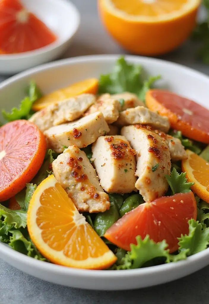 28 Low Cholesterol Chicken Recipes That Are Heart-Healthy and Delicious 26 28 Low Cholesterol Chicken Recipes That Are Heart-Healthy and Delicious - 25. Citrus Chicken Salad